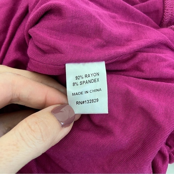 Superdown Selilah One Shoulder Top in Berry Size M - Picture 8 of 10